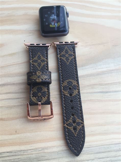 louis vuitton watch leather strap|louis vuitton watch strap 22mm.